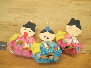 保育園児が作った七夕飾り