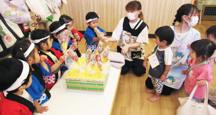 保育園の縁日の様子