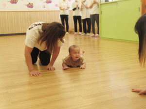 保育園での運動会の様子