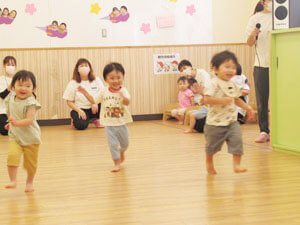 保育園での運動会の様子