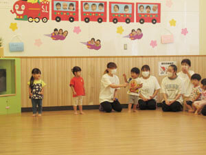 保育園での運動会の様子