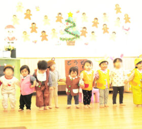 保育園での発表会の様子