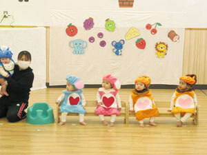 保育園でのクリスマス会の様子