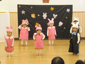 保育園でのクリスマス会の様子