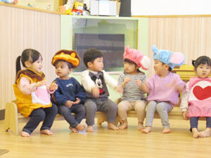 保育園でのクリスマス会の様子