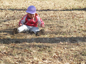 保育園児が外で遊ぶ様子